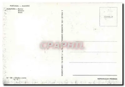 Albufeira — Boten — C.S. — N.º 120 — Achterkant