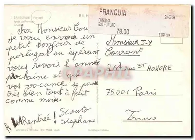 Église et calvaire d'Ermesinde — Édito Mira Lusca — Verso