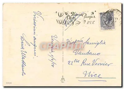 Anjos em uma igreja — cena de Páscoa — editor G.M. Dep. — Verso