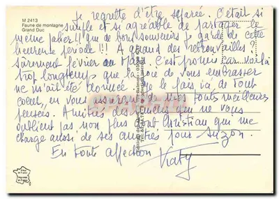 Grão-Duque — Fauna de Montanha — Éditions de Châlons-sur-Marne — Verso