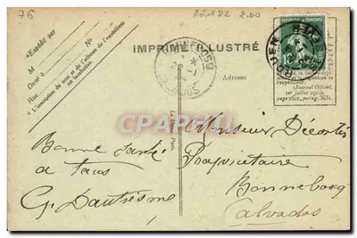 Rouen — Panorama — Marcel Raitre w Rouen, n°24 — Rewers