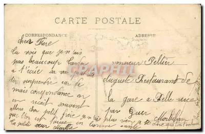 Saumur — Vista Geral — Edição E. Vaugon — Verso