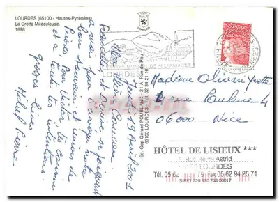 Lourdes — Cudowna jaskinia — Wyd. Gep Gérard POUBLANC — Rewers