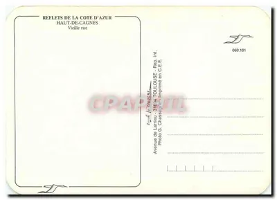 Haut-de-Cagnes — stara ulica — Wydawca Larrieu, n° 060.101 — Rewers