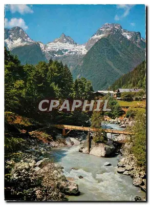 Lofer, a Pérola das Alpes — Saalachbrücke "Teufelssteg" — Verlag Alfred Gründler