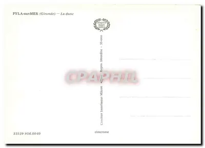 Pyla-sur-Mer (Gironde) — Wzgórze — Combière Imprimeur Maçon — Rewers