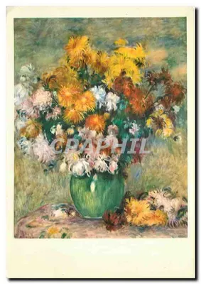 Arranjo de crisântemos — Auguste Renoir (1841-1919) — Série Z, Edições S.P.A.D.E.M. Paris 1961