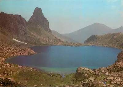 Lago Negro — Vista do lago dominando o lago Cayre Pounchu — La Carterie Alpine, n°1606