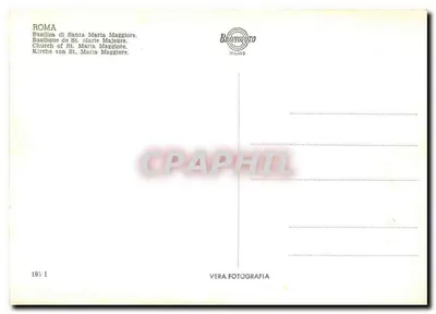 Roma - Basílica de Santa Maria Maior — editor Bronocoto, n° 195 I — Verso