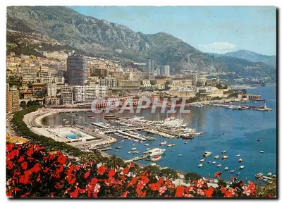 Mônaco - Monte-Carlo — Vista sobre o Porto e Monte-Carlo — Editor AJAX, Mônaco