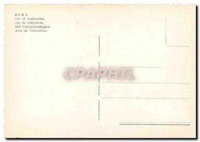 Rzym - Arco di Costantino — wydawca San Girolamo, numer serii nieczytelny — Rewers