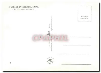 Szpital Interkomunalny Frejus-Saint Raphael — wydawca S.I.R.A. Chrome, nr 4 — Rewers