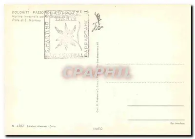 Passo delle Dolomiti — Zimowy widok — Wydawnictwo G. Podani & C. S.r.l. — Rewers