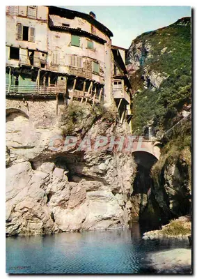 Ponte em Royans (Isère) — As Casas Suspensas e seu balcão — Édit. La Cigaronne, Grenoble