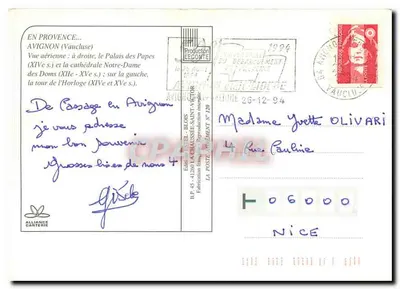 Avignon — widok z lotu ptaka — Estel, n° 120 — Rewers
