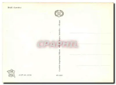 Dax ... cidade termal — CPAPHIL n° 45-000 — Verso
