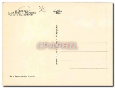 Saint-Denis - Widok na Cap Bernard — Éditions Offset Coloradia, n° 254 — Rewers