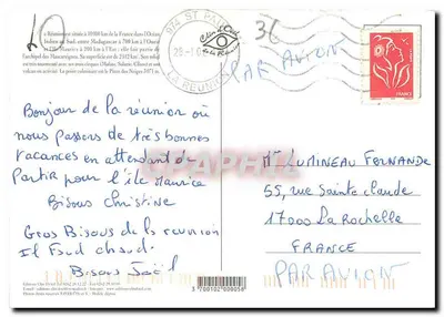 Wyspa La Réunion — krajobrazy i znane miejsca — Wydawnictwo Clit (nr 3700102000056) — Rewers