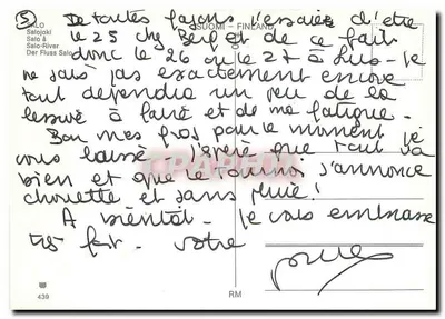 Salo - Rio Salo — editor RM, n° 439 — Verso