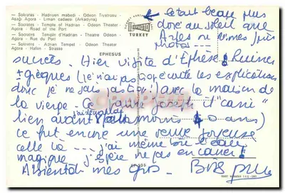 Efes — Ruínas antigas — Graphie — Verso