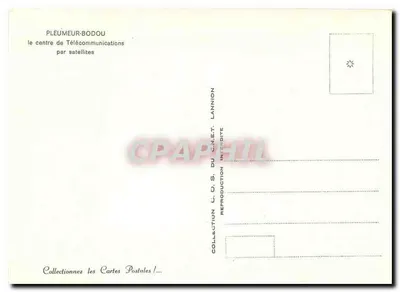 Pleumeur-Bodou — Centro de Telecomunicações por Satélite — C.P.A.P.H.I.L. — Verso