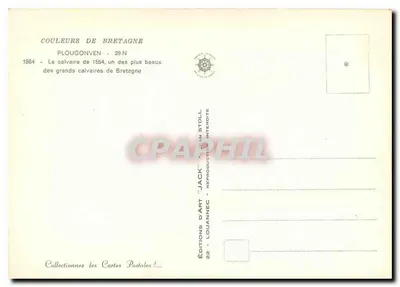 Calvário de Plouguven — 1864 — Éditions d'Art Jack — Verso