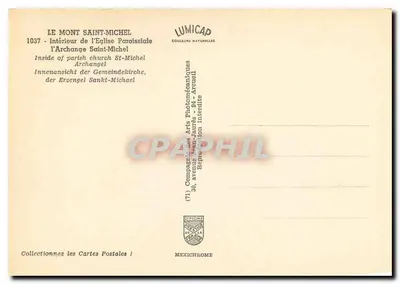 Arcyanioł Michał — Wnętrze parafialnej świątyni — Lumicap — Rewers