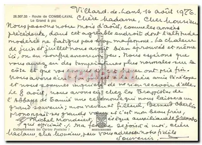 Widok skał i doliny — wydawca IRIS — Rewers