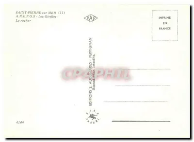 Les Girelles - Saint-Pierre-sur-Mer — wydawca Éditions S. Autumares, nr 4160 — Rewers