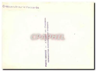 Crepúsculo sobre o Vaccarès — Provence — Photo George — Verso