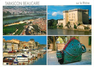 Tarascon Beaucaire — sobre o Rio Rône — Edições do Boumian