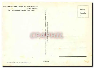 O Túmulo de São Bertrand — editor EUROP, número de série não visível — Verso