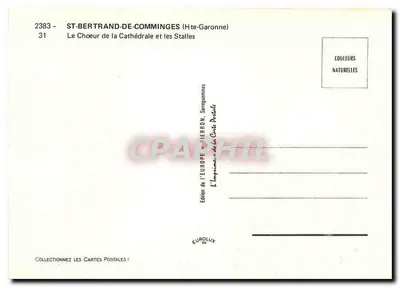 St-Bertrand-de-Comminges — Chór Katedry i Stale — Wydawnictwo Europe Pierron — Rewers