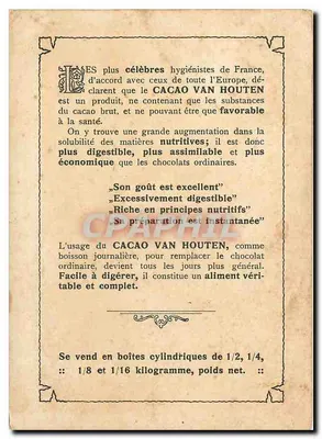 Zamek w Pierrefonds — reklama kakao Van Houten — N.D. Phot. — Rewers