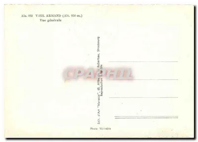 Vieil Armand — Vista geral — Edit. d'Art 'Marasco' n° 932 — Verso