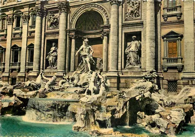 Fontaine de Trevi — detalhe — editor desconhecido, número de série não visível