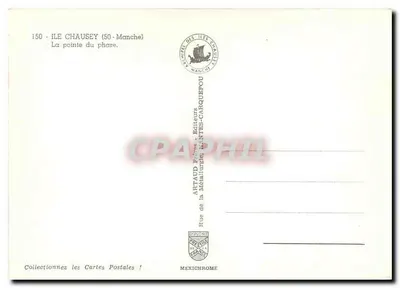 Isola di Chausey (50) — La punta del faro — Artaud Frères, Mantes-Carquefou — Verso