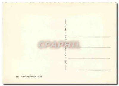 Carcassonne — Stad — REAL-PHOTO - Parijs — Achterkant