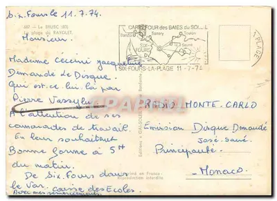 Plaża Rayolet — Six-Fours-la-Plage — Wydawnictwo w Francji — Rewers