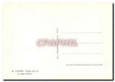 Luchon - Tal der Lys — Die Straße der Hölle — Verlag REAL-PHONO-C.A.P. - PARIS, n° 87 — Rückseite