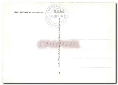 Luchon i jego okolice — ilustrowana kartka pocztowa — Elnacap — Rewers