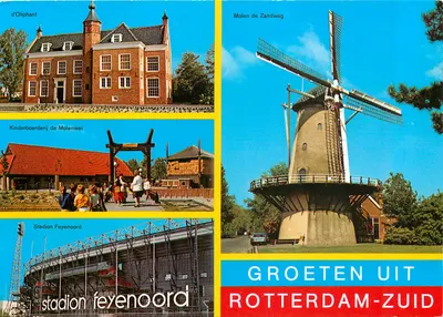 Rotterdam-Zuid — Moinho de Zandweg, Moinho de Oliphant, Fazenda de Crianças de Molenwei, Estádio Feyenoord — n° 971.451