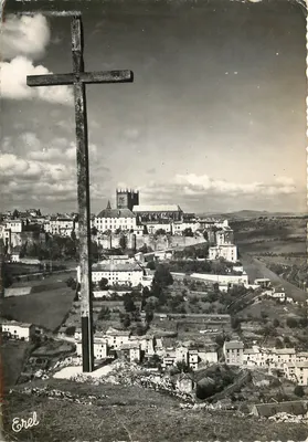 Saint-Flour — Vista da cidade negra — Erel
