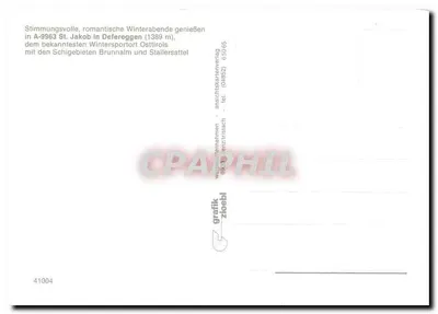 St. Jakob in Defereggen — zasnieżony ośrodek oświetlony — graphik zloebi — Rewers