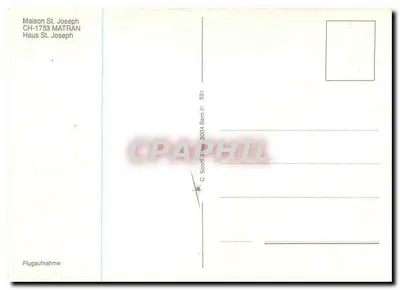 Dom Świętego Józefa — Matran, Szwajcaria — C. Scorti, Bern, n° 591 — Rewers
