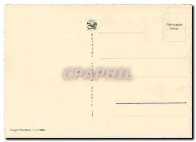 Pâquis-Plage e il Monte Bianco — Ginevra — Edizione Jaser Ginevra, n° 8006 — Verso