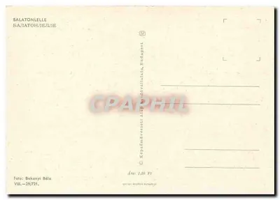 Baletonelle — Lago Balaton — Editora: Képeművészeti Alap Budapest, n° VIII.-29/721 — Verso