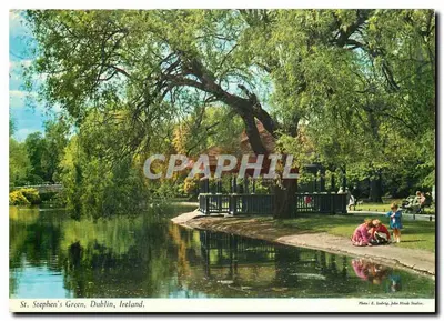 Parque de St. Stephen's Green, Dublin, Irlanda — Foto: E. Ludbrig, John Hinde Studios