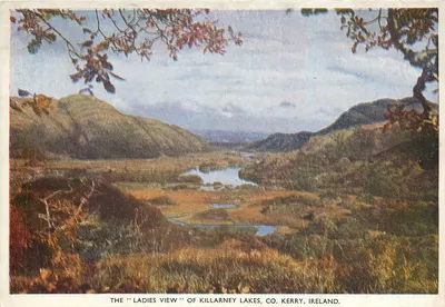Vista dos Lagos de Killarney — 'Ladies View' — P.C. & Co. Ltd, Dublin