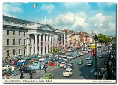 Gabinete Geral de Correios, Rua O'Connell, Dublin, Irlanda — Foto: R. Beer, John Hinde Studios